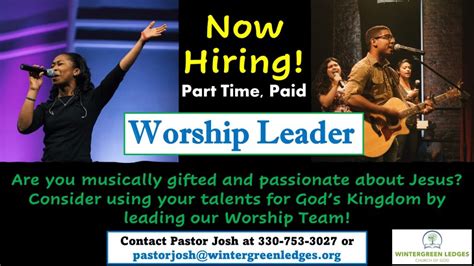 Nicholson became the pastor of "One Way Family Worship Center " on November 1, 1998. . Worship leader jobs